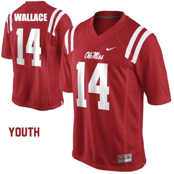 Ole Miss Rebels Youth NCAA Bo Wallace #14 Red College Football Jersey NJS1049PF
